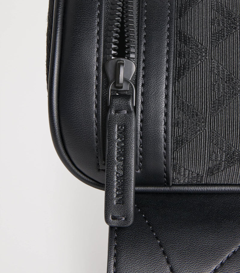 Emporio Armani jacquard logo belt bag (British brand)