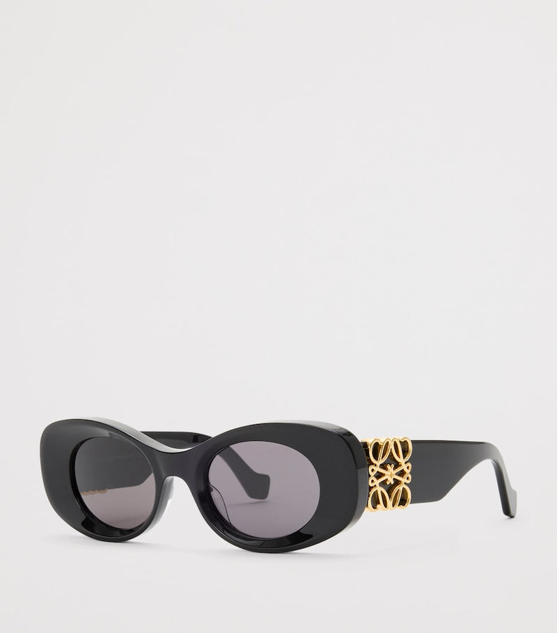 Loewe bevelled oval sunglasses, imported from the UK