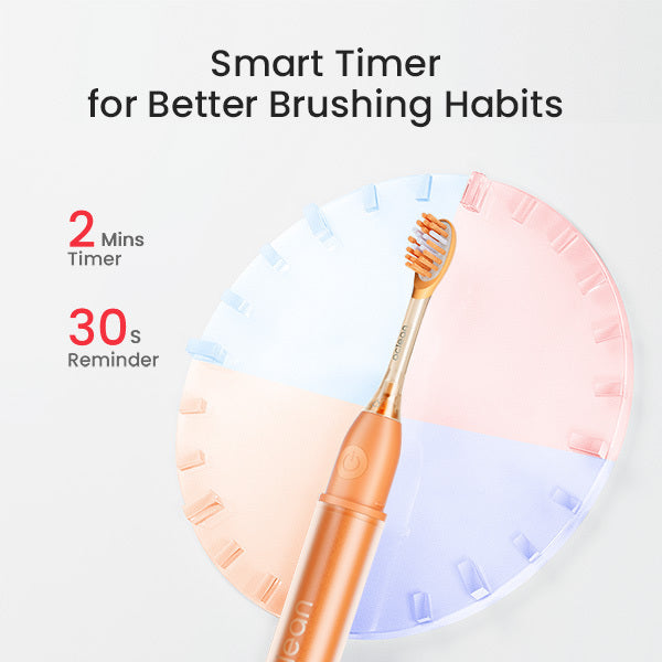 Oclean Ease rechargeable electric toothbrush orange, UK version