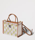 Miu Miu embroidered floral mesh top-handle bag, UK version