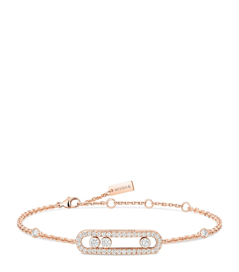 Messika Move Classique pink gold diamond bracelet 0.29ct, UK version