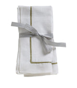Harrods Joanna Buchanan Set of 2 Linen Embroidered Napkins- Buy online at McGrocer