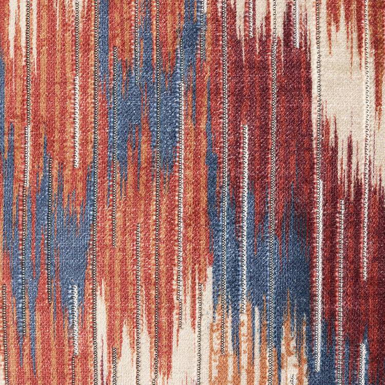 Habitat Velvet Jacquard Cushion Rust 43x43cm, UK version