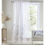 Argos Catherine Lansfield Medowsweet White Voile Curtain Panel 140x122cm- Buy online at McGrocer