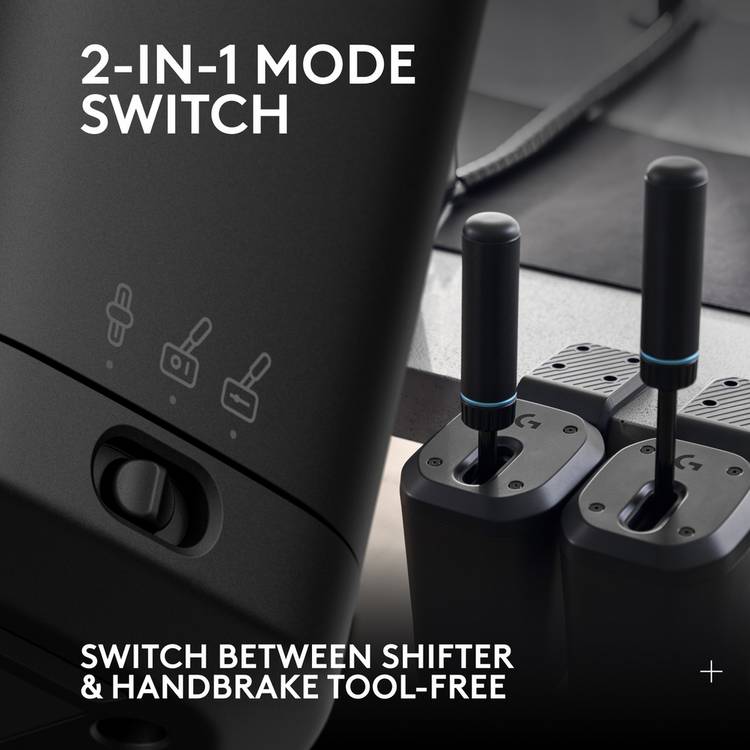 Logitech RS shifter and handbrake black (British brand)
