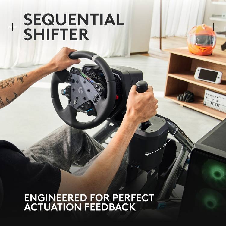 Logitech RS shifter and handbrake black (British brand)