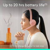 Logitech Zone 300 wireless PC headset rose, UK version