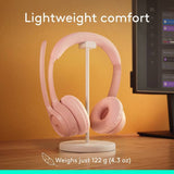 Logitech Zone 300 wireless PC headset rose, UK version
