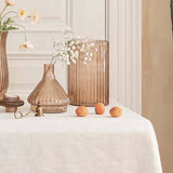 Ivyline glass vase ribbed apricot 23cm (British brand)