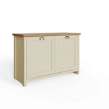 GFW Lancaster shoe storage cabinet cream oak, imported from the UK