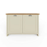 GFW Lancaster shoe storage cabinet cream oak, imported from the UK