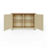 GFW Lancaster shoe storage cabinet cream oak, imported from the UK