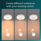 Philips Coiner LED ceiling light white, UK version