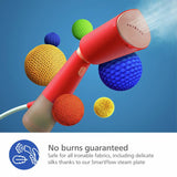 Philips 5000 Series garment steamer in Coral, imported from the UK