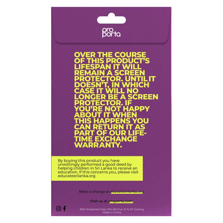 Proporta iPhone 12 glass screen protector, imported from the UK