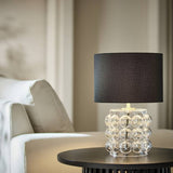 Argos Habitat Bobble Glass Mini Table Lamp - Clear & Black- Buy online at McGrocer