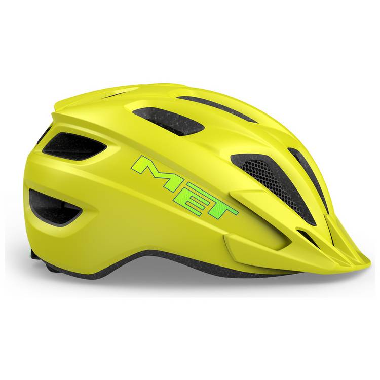 MET Crackerjack kids helmet lime matt (British brand)