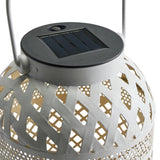 Home solar white lantern 25.8cm, imported from the UK