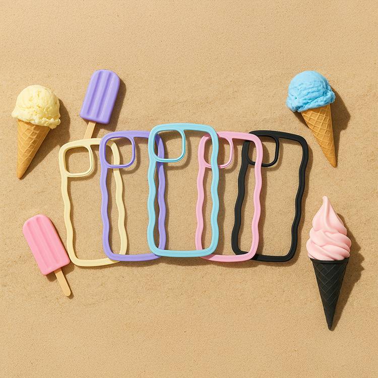 Proporta iPhone 14 wavy cream phone case - British product