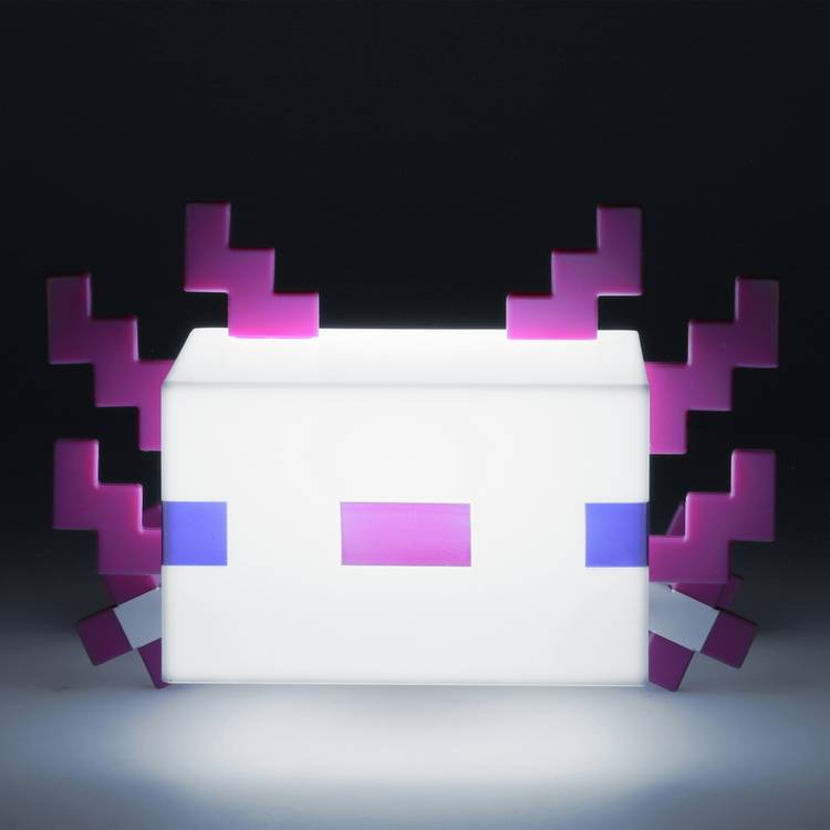 Minecraft Axolotl LED night light pink, UK version