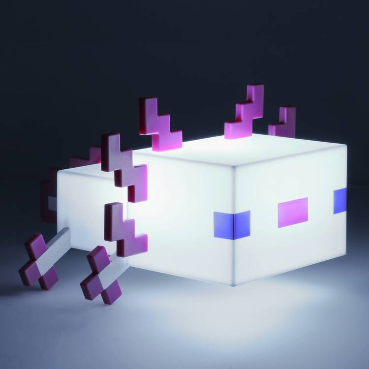 Minecraft Axolotl LED night light pink, UK version