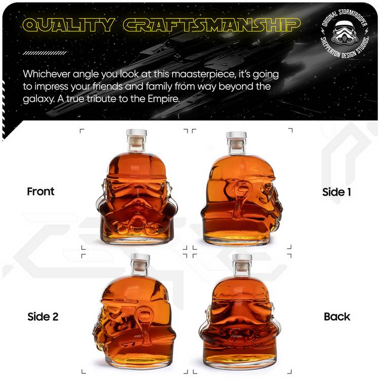 Stormtrooper helmet decanter 750ml (British brand)