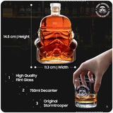 Stormtrooper helmet decanter 750ml (British brand)