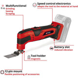 Einhell cordless multi tool 18V with accessories, imported from the UK