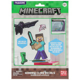 Minecraft electrostatic window decals set 35 pieces - British product