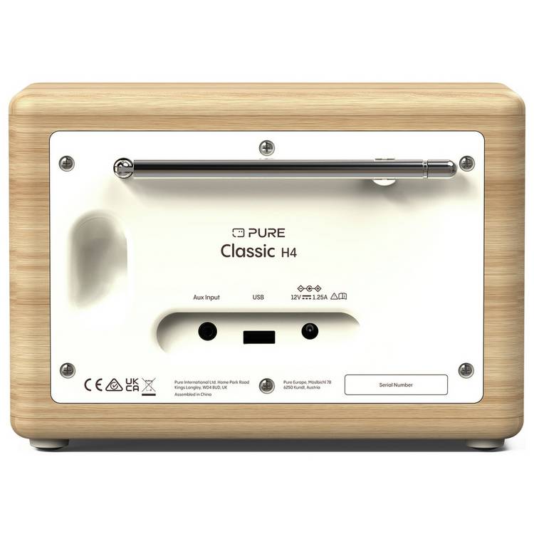 Pure Classic H4 DAB+ radio oak (British brand)