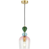 BHS Arezzo glass pendant light blush pink, UK version