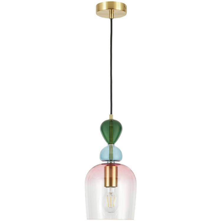 BHS Arezzo glass pendant light blush pink, UK version