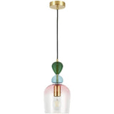 BHS Arezzo glass pendant light blush pink, UK version