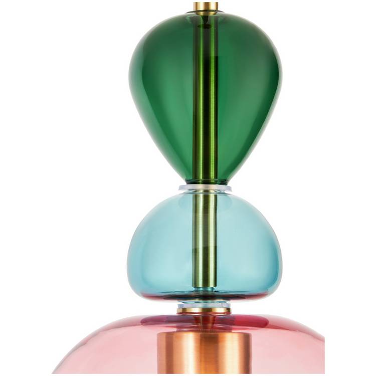 BHS Arezzo glass pendant light blush pink, UK version