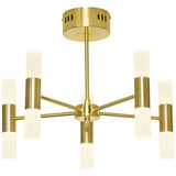 BHS Guarda 10 light semi flush ceiling light brass (British brand)