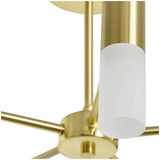 BHS Guarda 10 light semi flush ceiling light brass (British brand)