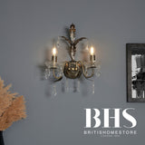 BHS Josefine wall light brass with leaf detailing - British product