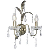 BHS Josefine wall light brass with leaf detailing - British product