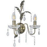BHS Josefine wall light brass with leaf detailing - British product