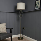 Argos BHS Josefine Leaf Metal Floor Lamp - Brass- Buy online at McGrocer