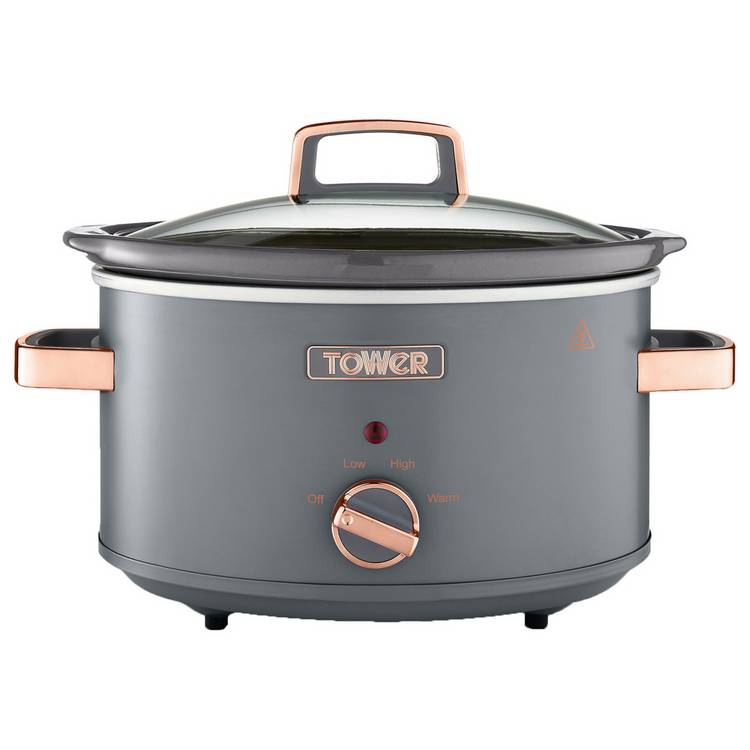 Tower Cavaletto slow cooker Grey 3.5L, UK version