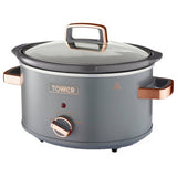 Tower Cavaletto slow cooker Grey 3.5L, UK version