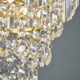 BHS Monroe glass pendant light brass 25cm, UK version