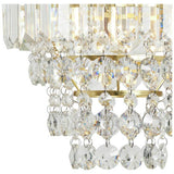 BHS Monroe glass pendant light brass 25cm, UK version