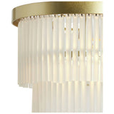 BHS Orta glass pendant light brass finish 25cm - British product