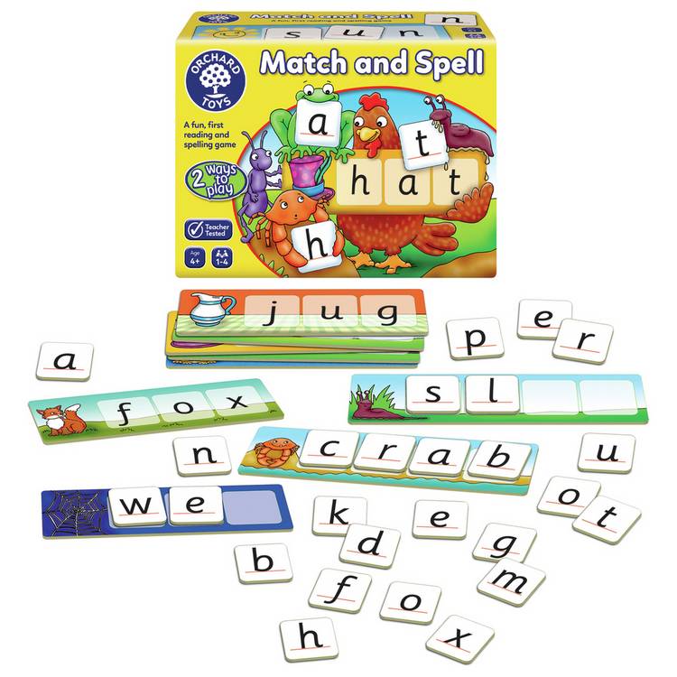 Orchard Toys Match and Spell spelling activity, UK version