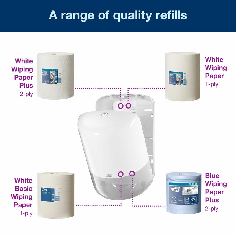 Tork Centrefeed Hand Towel Dispenser white, imported from the UK