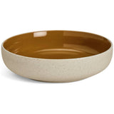 Habitat raw edge pasta bowls camel brown, imported from the UK