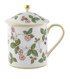 Wedgwood Wild Strawberry mug and cover set (British brand)