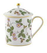 Harrods Wedgwood Wild Strawberry Mug and Cover- Buy online at McGrocer